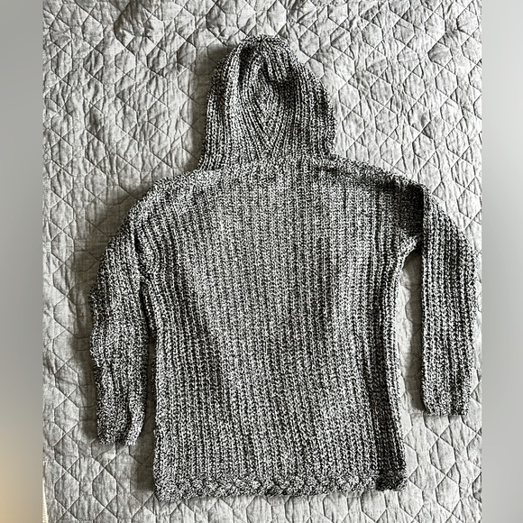 NWT Miracle Sweater black and white hooded cardigan - size M/L - Picture 2 of 10